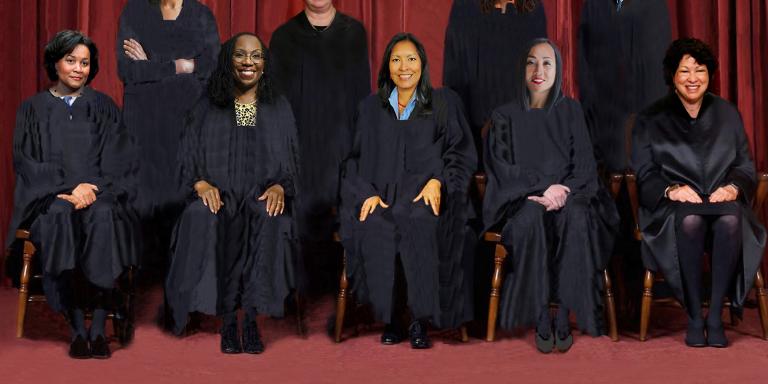 The New Supremes on Their Pink Carpet