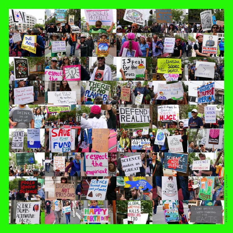 March for Science 2017Scarf: 36” x 36”Bandana: 25” x 25”In the same spirit that inspired the American Spring Women’s March compositions, I photographed the signs at the March for Science in San Francisco. The result is a composition for a new scarf, celebrating science and fact-based reality.Science, education, and environmental protection have been under attack by the current administration. The clever, witty, irreverent signs crafted by the marchers and the world-wide marches in defense of facts and reality are the inspiration for this new scarf. March for Science 2017Scarf: 36” x 36”Bandana: 25” x 25”In the same spirit that inspired the American Spring Women’s March compositions, I photographed the signs at the March for Science in San Francisco. The result is a composition for a new scarf, celebrating science and fact-based reality.Science, education, and environmental protection have been under attack by the current administration. The clever, witty, irreverent signs crafted by the marchers and the world-wide marches in defense of facts and reality are the inspiration for this new scarf.
